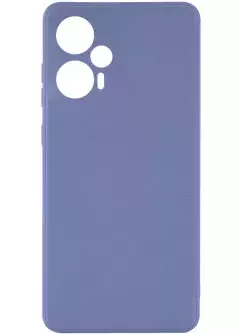 Силиконовый чехол Candy Full Camera для Xiaomi Poco F5 / Note 12 Turbo, Голубой / Mist blue