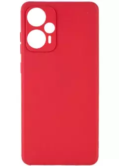 Силиконовый чехол Candy Full Camera для Xiaomi Poco F5 / Note 12 Turbo, Красный / Camellia