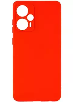 Силиконовый чехол Candy Full Camera для Xiaomi Poco F5 / Note 12 Turbo, Красный / Red