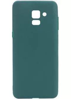 Силиконовый чехол Candy для Samsung A530 Galaxy A8 (2018), Зеленый / Forest green