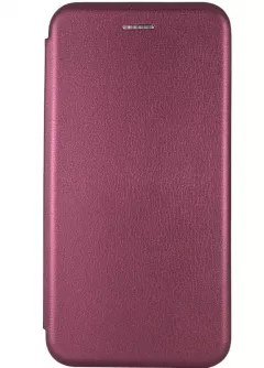 Кожаный чехол (книжка) Classy для Xiaomi Redmi Note 10 5G / Poco M3 Pro, Бордовый