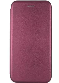 Кожаный чехол (книжка) Classy для Oppo A15s / A15, Бордовый
