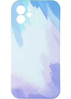 Watercolor Case for iPhone 12 Blue