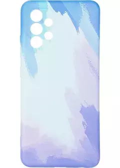 Watercolor Case for Samsung A325 (A32) Blue