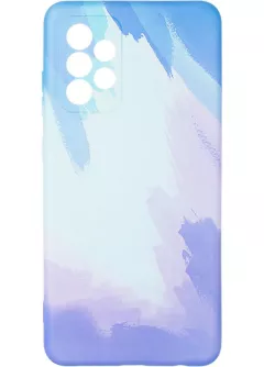 Watercolor Case for Samsung A725 (A72) Blue