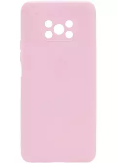 Силиконовый чехол Candy Full Camera для Xiaomi Poco X3 || Xiaomi Poco X3 Pro, Розовый / Pink Sand