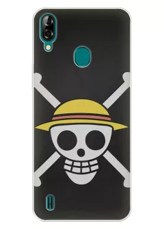 Blackview A60 Pro чехол - Ван-Пис One Piece пиратское лого череп Луффи