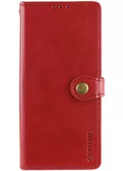 Кожаный чехол книжка GETMAN Gallant (PU) для Samsung Galaxy A31, Красный