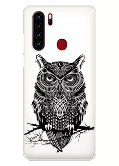 Клевый чехол для Blackview A80 Pro с рисунком тату совы