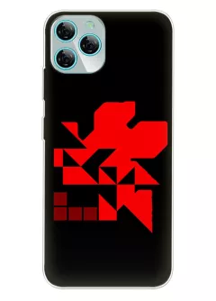 Чехол для Blackview A95 - Евангелион Evangelion NERV Red Logo вектор-арт 