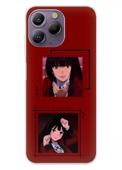 Blackview A96 чехол - Безумный азарт Маньяк азартных игр Какэгуруи Kakegurui Compulsive Gambler коллаж из фото Юмэко Джабами