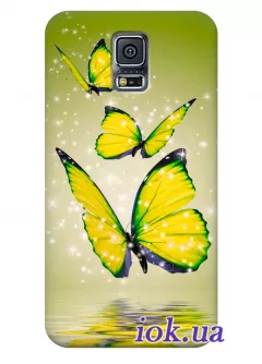 Чехол для Galaxy S5 Plus - Прекрасные бабочки