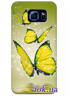Чехол для Galaxy S6 Edge - Сказочные бабочки