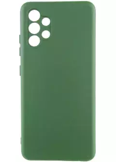 Чехол Silicone Cover Lakshmi Full Camera (A) для Samsung Galaxy A32 4G, Зеленый / Dark green