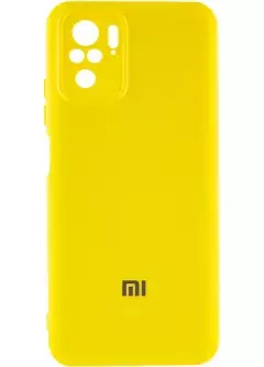 Чехол Silicone Cover My Color Full Camera (A) для Xiaomi Redmi Note 10 / Note 10s, Желтый / Flash