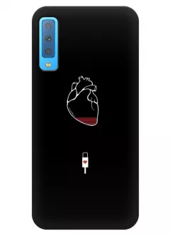 Чехол для Galaxy A7 (2018) - Уставшее сердце