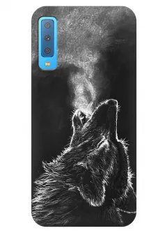 Чехол для Galaxy A7 (2018) - Wolf