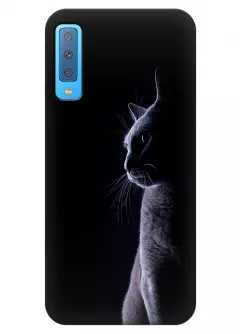 Чехол для Galaxy A7 (2018) - Кошечка