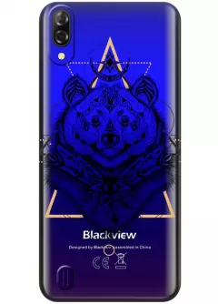 Чехол для Blackview A60 - Медведь индеец