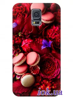 Чехол для Galaxy S5 Plus - Бордовые оттенки