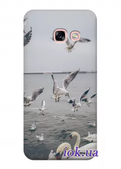 Чехол для Galaxy A3 2017 - Водные птици