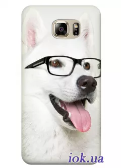 Чехол для Galaxy S7 - Пёс в очках