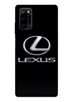 Чехол для Blackview A100 из силикона - Lexus Лексус классический логотип крупным планом и название