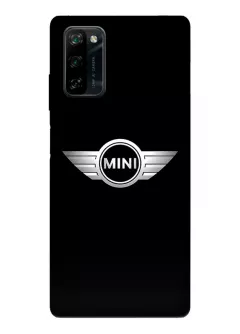 Бампер для Blackview A100 из силикона - Mini Мини классический логотип крупным планом