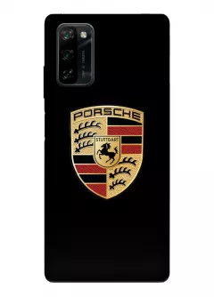 Блеквью А100 чехол силиконовый - Porsche Порше Порш классический логотип крупным планом