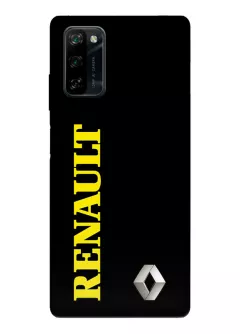 Блеквью А100 чехол силиконовый - Renault Ренаулт Рено классический логотип и название крупным планом