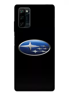 Блеквью А100 чехол из силикона - Subaru Субару классический логотип крупным планом
