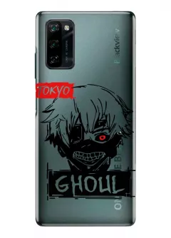 Чехол для Блеквью А100 из прозрачного силикона - Tokyo Ghoul Ken Kaneki Logo