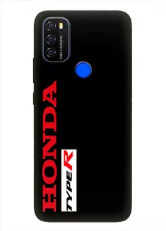 Blackview A70 чехол из силикона - Honda Хонда красное название крупным планом Type R