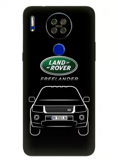 Чехол для Blackview A80s из силикона - Land Rover Ленд Ровер логотип и автомобиль машина Range Rover Evoque Velar Defender Discovery Freelander Sport вектор-арт кроссовер внедорожник с номерным знаком (Дизайн 3)