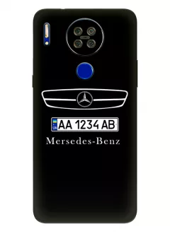 Бампер для Blackview A80s из силикона - Mercedes-Benz Мерседес-Бенц Мерс название с номерным знаком и передней части кузова