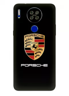 Блеквью А80с чехол силиконовый - Porsche Порше Порш классический логотип крупным планом и название