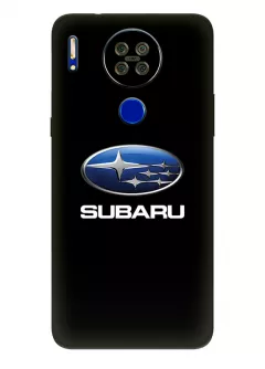 Блеквью А80с чехол из силикона - Subaru Субару классический логотип крупным планом и название