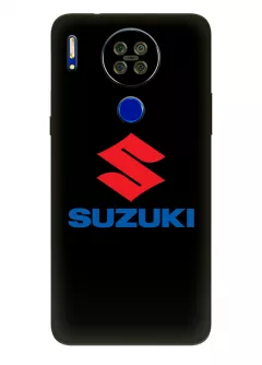 Блеквью А80с чехол из силикона - Suzuki Сузукі классический логотип крупным планом и название вектор-арт