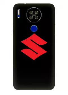 Чехол для Блеквью А80с из силикона - Suzuki Сузукі красный логотип крупным планом вектор-арт