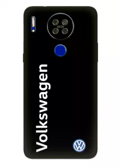 Бампер для Блеквью А80с из силикона - Volkswagen Фольксваген классический логотип и название крупным планом