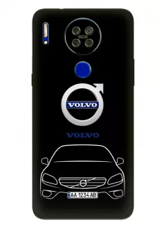 Наладка для Блеквью А80с из силикона - Volvo Вольво логотип и автомобиль машина S40 S60 S70 S80 S90 C30 C70 V40 V50 V60 V70 XC70 вектор-арт купе седан с номерным знаком