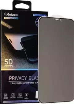 Защитное стекло Gelius Pro 5D Privasy Glass for iPhone 12 Pro Max Black