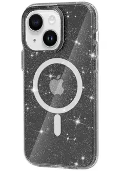 Чехол TPU Galaxy Sparkle (MagFit) для Apple iPhone 13 || Apple iPhone 14