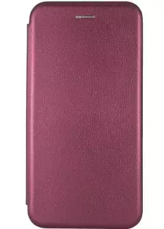 Кожаный чехол (книжка) Classy для Samsung Galaxy A03 Core, Бордовый