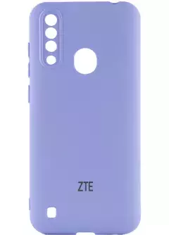 Чехол Silicone Cover My Color Full Camera (A) для ZTE Blade A7 Fingerprint (2020), Сиреневый / Dasheen