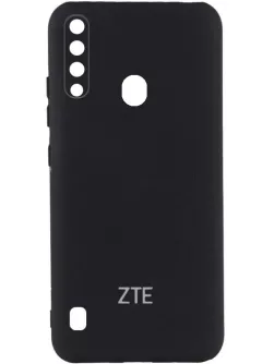 Чехол Silicone Cover My Color Full Camera (A) для ZTE Blade A7 Fingerprint (2020), Черный / Black