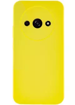Чехол Silicone Cover Lakshmi Full Camera (AAA) для Xiaomi Redmi A3, Желтый / Yellow