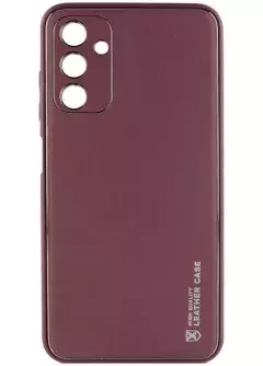 Кожаный чехол Xshield для Samsung Galaxy A34 5G, Бордовый / Plum Red