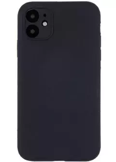 Чехол Silicone Case Full Camera Protective (AA) NO LOGO для Apple iPhone 12 (6.1"), Черный / Black