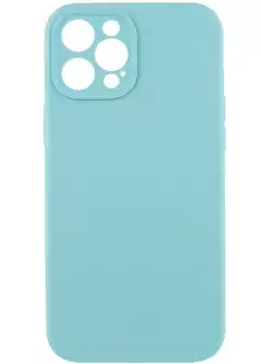 Чехол Silicone Case Full Camera Protective (AA) NO LOGO для Apple iPhone 12 Pro (6.1"), Бирюзовый / Marine Green
